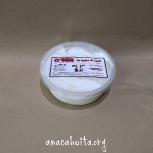 Crema de leche de vaca, 250 gr