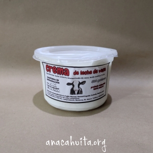 Crema de leche de vaca, 500 gr