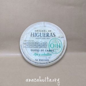 Queso untable ajo cebollín