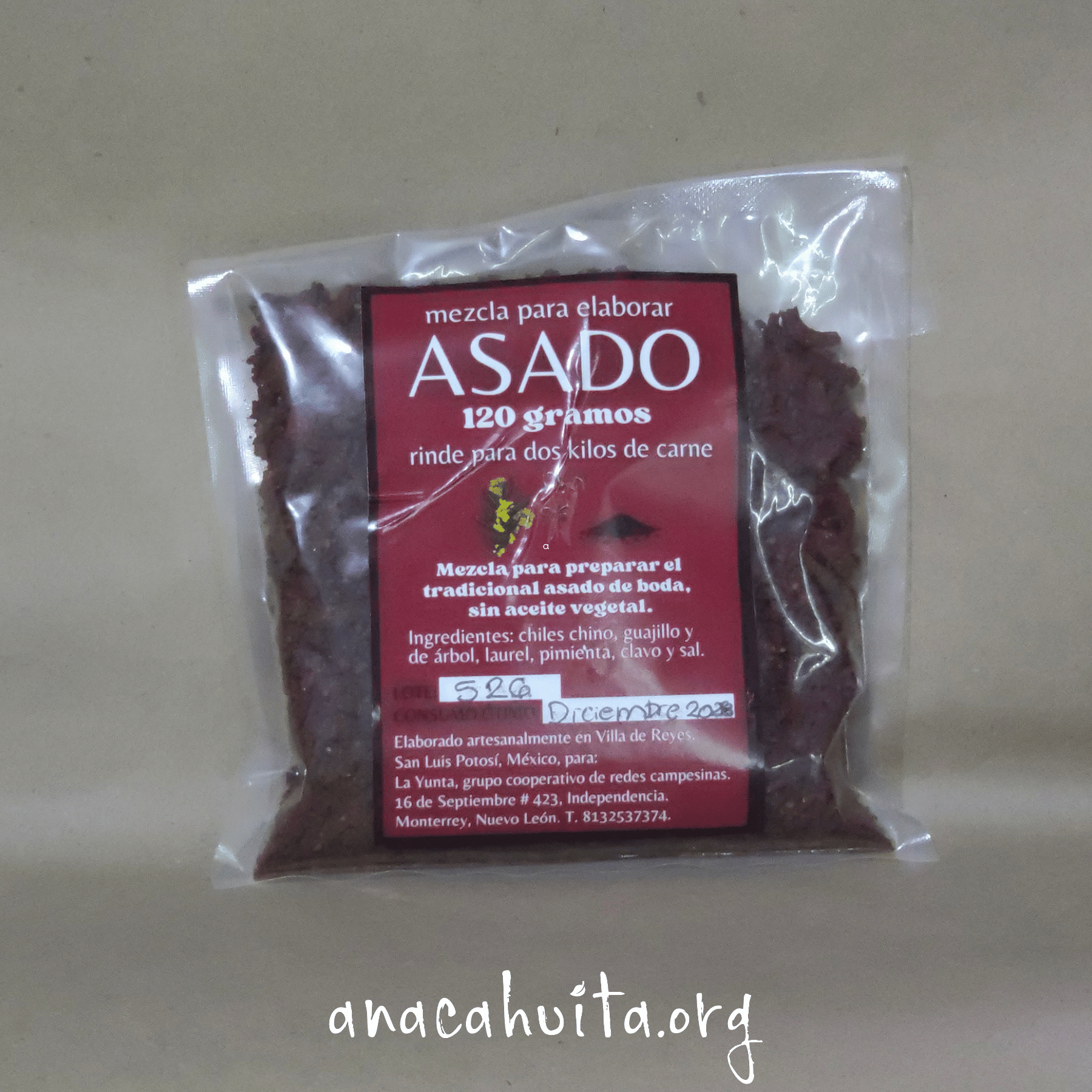 Mezcla de chiles y condimentos, 120 gr