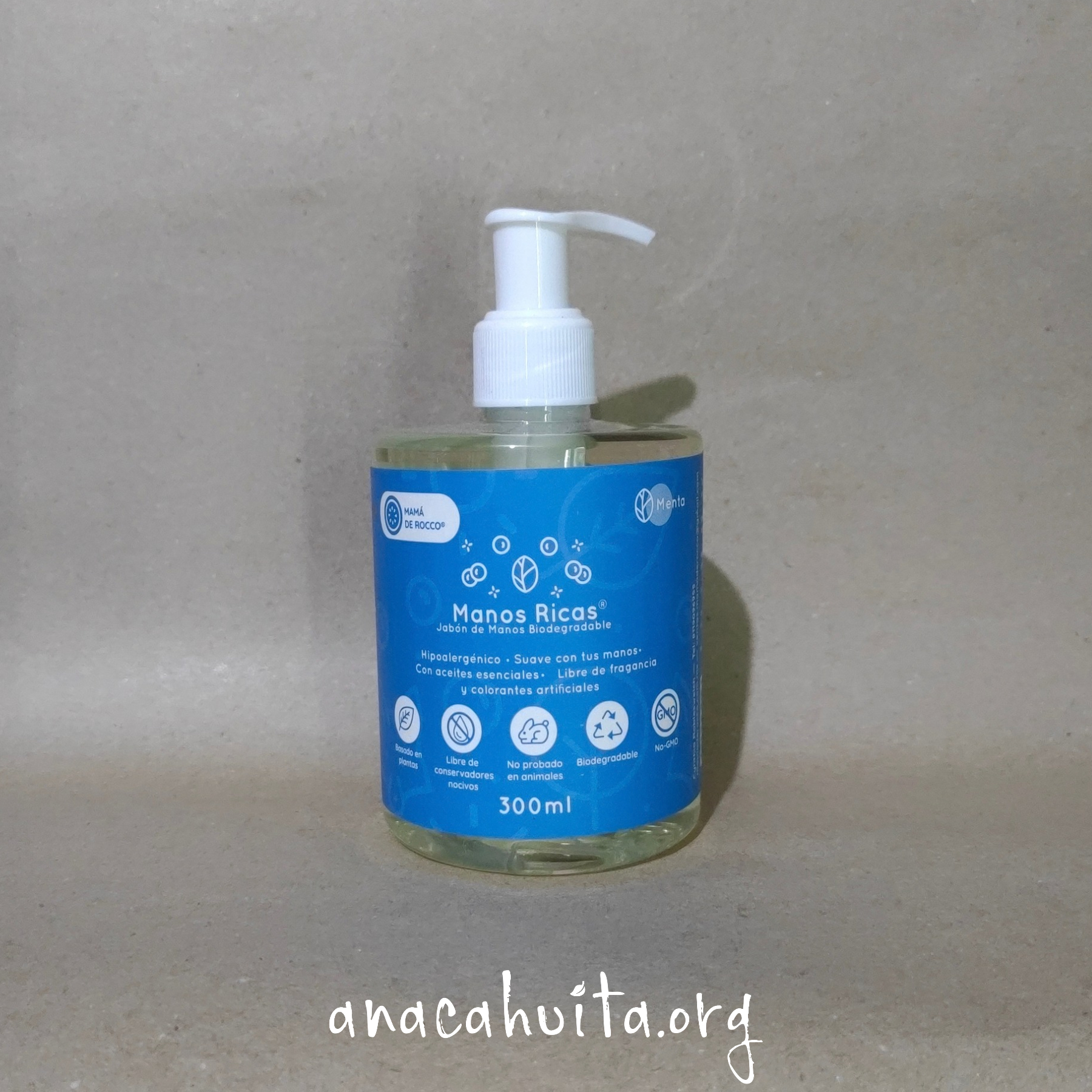 Manos ricas. Menta. 300 mL